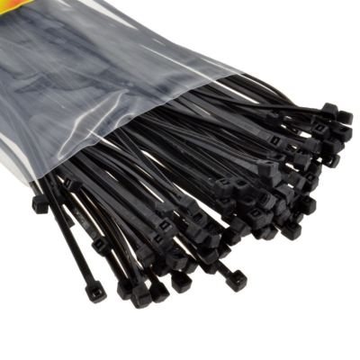 Cable / Zip Ties Black 300mm x 4.8mm Heavy Duty 100 Pieces