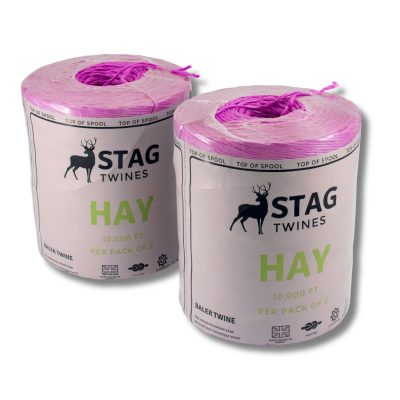 Stag Hay Twine Pink 10,000ft (3,050m) – Pack of 2 Reels