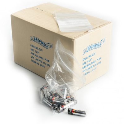Grip-seal Resealable Plastic Bags (1000 per pack)