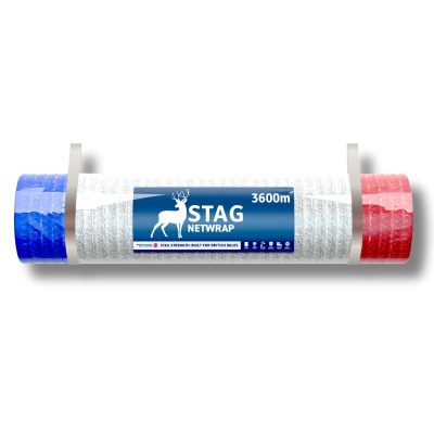 Stag 1.23m 3600m Round Bale Netwrap